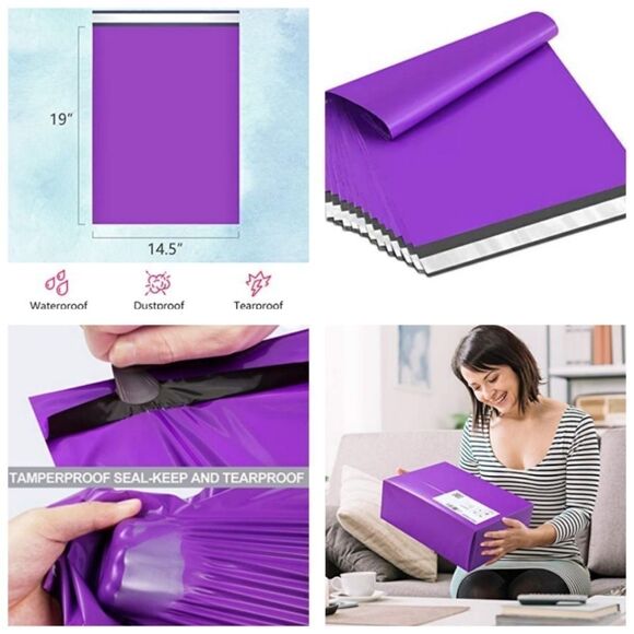 Poly Mailers 50pc Starter Pack w/ 50 Thank you Stickers - Picture 10 of 15